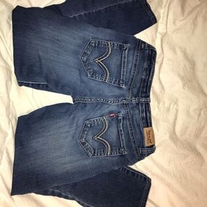 Levi cropped denim skinny jeans